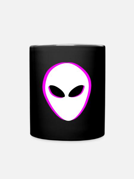 Tête extraterrestre - Mug uni - noir