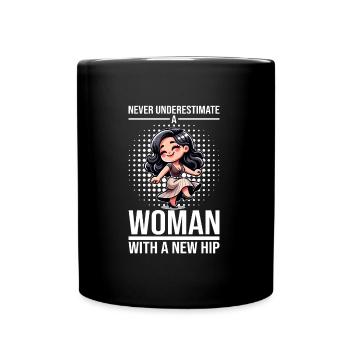 Hip Replacement Surgery Arthroplasty - Full Colour Mug - black - Front