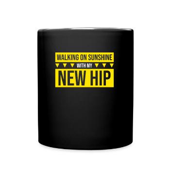 Hip Replacement Surgery Arthroplasty - Full Colour Mug - black - Front
