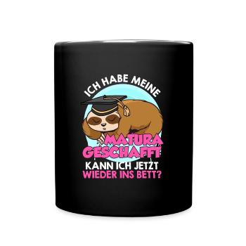 Maturant Habe meine Matura Geschafft Abschluss - Tasse einfarbig - Schwarz - Vorne