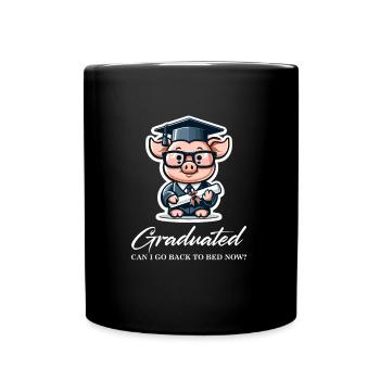 Diplômé universitaire - Mug uni - noir - Devant