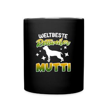 Rottie WELTBESTE ROTTWEILER MUTTI Rottweiler - Tasse einfarbig - Schwarz - Vorne