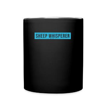 Sheep Whisperer Sheep - Full Colour Mug - black - Front