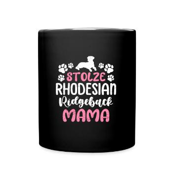 Ridgeback STOLZE RHODESIAN RIDGEBACK MAMA - Tasse einfarbig - Schwarz - Vorne