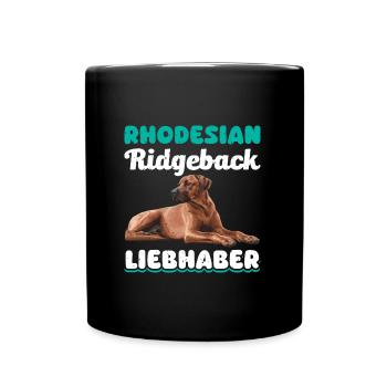 Ridgeback Besitzer RHODESIAN RIDGEBACK LIEBHABER - Tasse einfarbig - Schwarz - Vorne