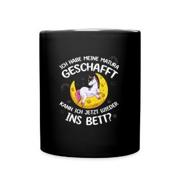 Maturant Habe meine Matura Geschafft Abschluss - Tasse einfarbig - Schwarz - Vorne