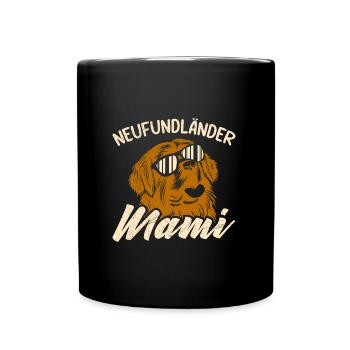 Hundemama NEUFUNDLÄNDER MAMI Newfie Momma - Tasse einfarbig - Schwarz - Vorne