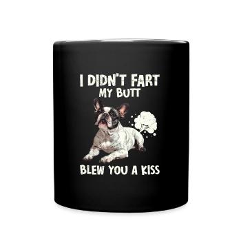 Le bouledogue français n’a pas pété mes fesses - Mug uni - noir - Devant