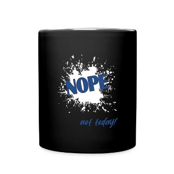 Nope - Tasse einfarbig - Schwarz - Vorne