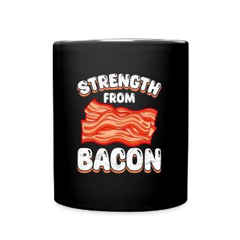 La force de l’amateur de viande de Bacon Barbecue Party - Mug uni - noir - Devant