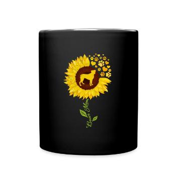 BOXER MAMI Deutscher Boxer Hund Besitzerin - Tasse einfarbig - Schwarz - Vorne