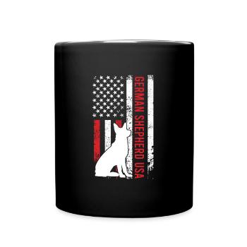 GERMAN SHEPHERD USA German Shepherd Owner - Full Colour Mug - black - Front
