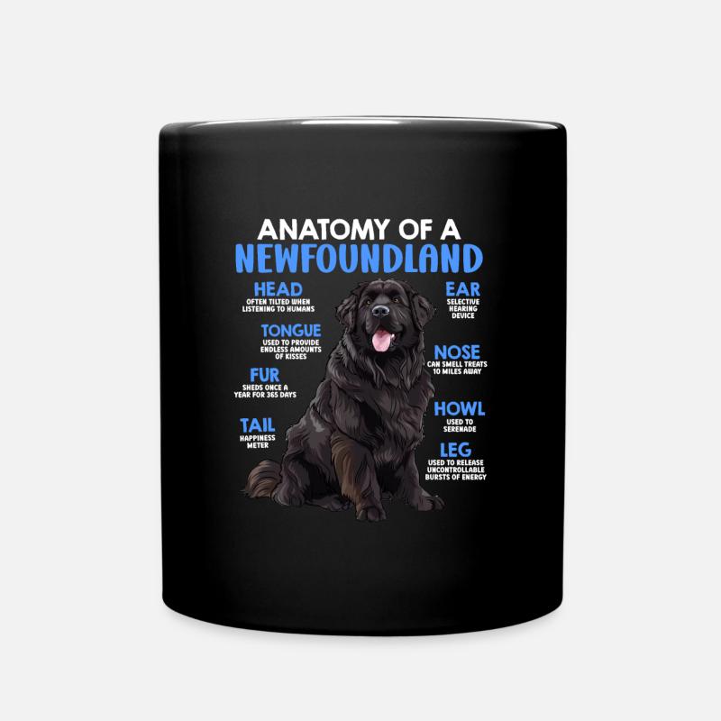 Terre-Neuve ANATOMIE D’UN TERRE-NEUVE Chiens - Mug uni - noir