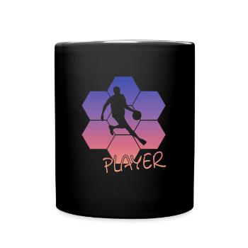 Basketball - Tasse einfarbig - Schwarz - Vorne