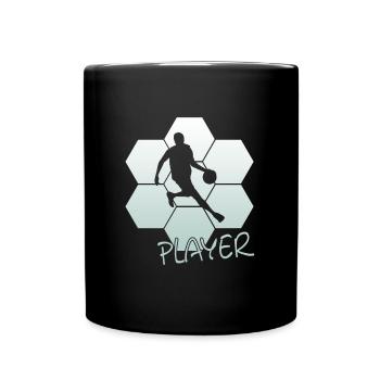Basketballer Bball Basketball - Tasse einfarbig - Schwarz - Vorne