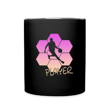 Basketball - Tasse einfarbig - Schwarz - Vorne