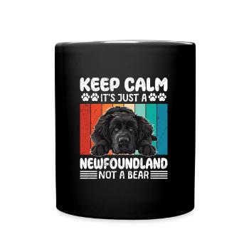 Newfie RESTEZ AU FRAIS TERRE-NEUVE SANS GRIZZLY - Mug uni - noir - Devant