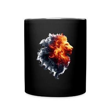 Leo as elemental spirit - Full Colour Mug - black - Front