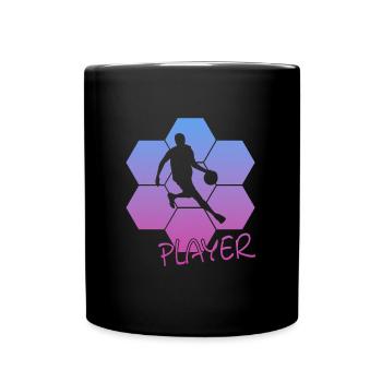 Basketball Player Bball Streetball - Tasse einfarbig - Schwarz - Vorne