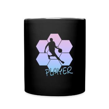 Basketball - Tasse einfarbig - Schwarz - Vorne