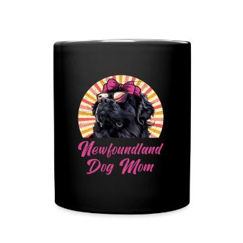 Neufundländer NEWFOUNDLAND DOG MOM Newfie - Mug uni - noir - Devant