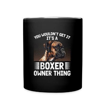 Boxeur allemand VOUS NE COMPRENDRIEZ PAS BOXER - Mug uni - noir - Devant