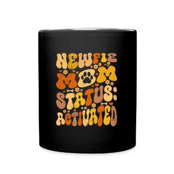 STATUT DE MAMAN NEWFIE ACTIVÉ Newfoundland Mom - Mug uni - noir - Devant