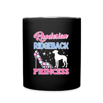 RHODESIAN RIDGEBACK PRINCESS Ridgeback Owner - Full Colour Mug - black - Front