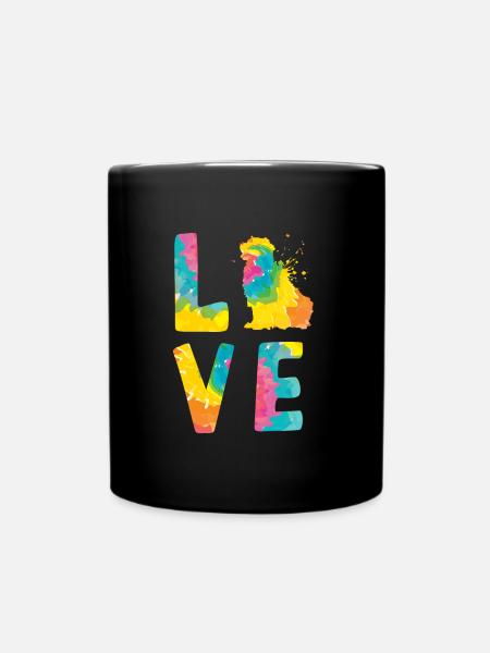 Neufundländer Besitzer LOVE Neufundländer - Tasse einfarbig - Schwarz
