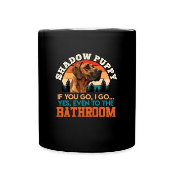 Rhodésian Ridgeback SHADOW PUPPY propriétaire - Mug uni - noir - Devant