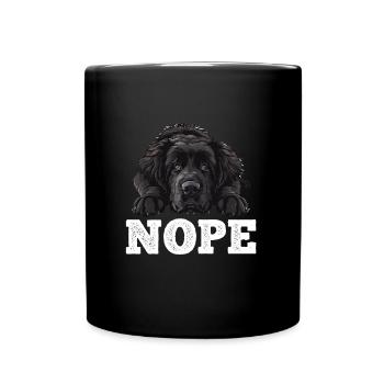 Newfoundland NOPE Newfie Dog Owner Funny - Full Colour Mug - black - Front