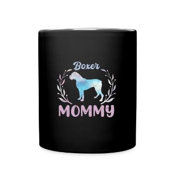 German Boxer Dog Owner BOXER MAMI - Full Colour Mug - black - Front