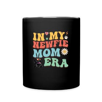 Newfoundland Dogs FINALLY A NEWFIE MAMA - Full Colour Mug - black - Front