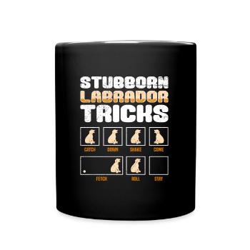Propriétaire du Labrador TRICKS LABRADOR TÊTU - Mug uni - noir - Devant