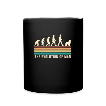 Terre-Neuve EVOLUTION Newfie Propriétaire de chien - Mug uni - noir - Devant