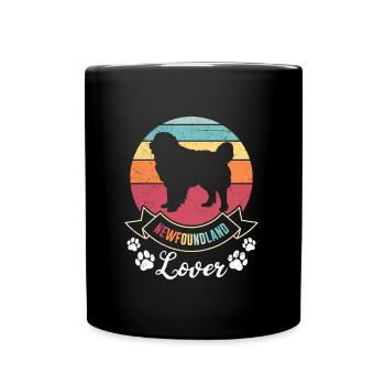 Propriétaire de chien Newfie NEWFOUNDLAND LOVER - Mug uni - noir - Devant
