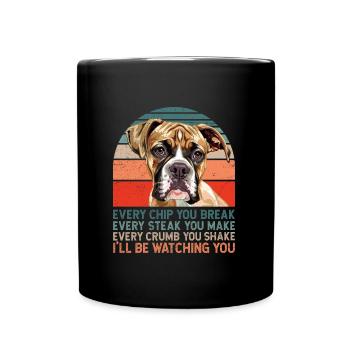 Boxer Dog CHAQUE PUCE QUE VOUS CASSEZ Boxer allemand - Mug uni - noir - Devant