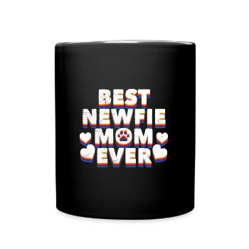 Neufundländer BEST NEWFIE MOM EVER Neufundländer - Tasse einfarbig - Schwarz - Vorne