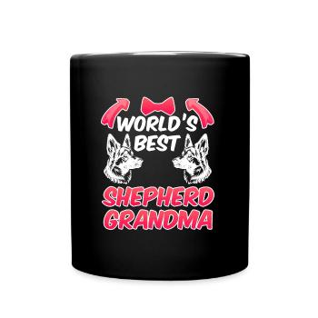 German Shepherd WORLD'S BEST SHEPHERD - Full Colour Mug - black - Front