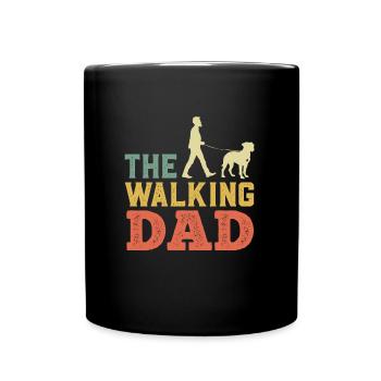 German Boxer THE WALKING DAD Funny - Full Colour Mug - black - Front