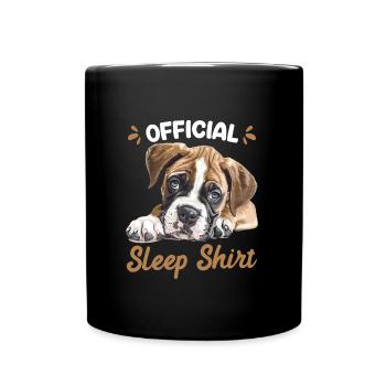 German Boxer OFFICIAL SLEEP SHIRT Boxer - Full Colour Mug - black - Front