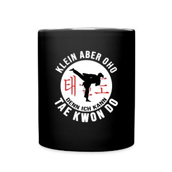 Taekwondo Allkampf-Girl Taekwondotraining Kup - Full Colour Mug - black - Front