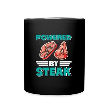 AMATEURS DE VIANDE PROPULSÉS PAR STEAK Fun - Mug uni - noir - Devant