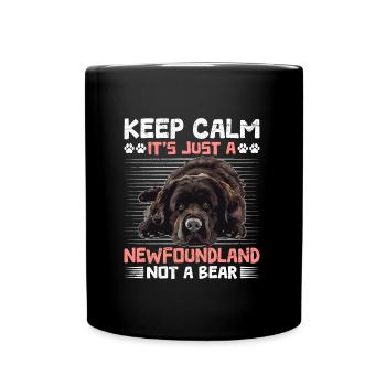 Newfoundland STAY COOL NO GRIZZLY BEAR ONLY - Full Colour Mug - black - Front