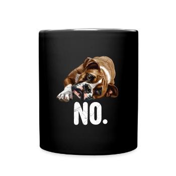 German Boxer NO Dog Owner Funny - Full Colour Mug - black - Front