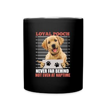 Labrador Lover FIDÈLE COMPAGNON Labrador - Mug uni - noir - Devant