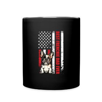 French Bulldog Best Frenchie Dad - Full Colour Mug - black - Front