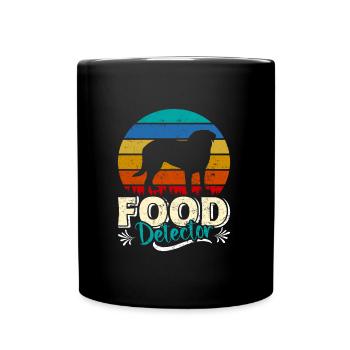 Labrador Vintage FOOD DETECTIVE Dog Owner - Full Colour Mug - black - Front
