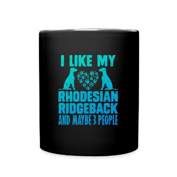 Chien Ridgeback COMME MON RHODESIAN RIDGEBACK Drôle - Mug uni - noir - Devant