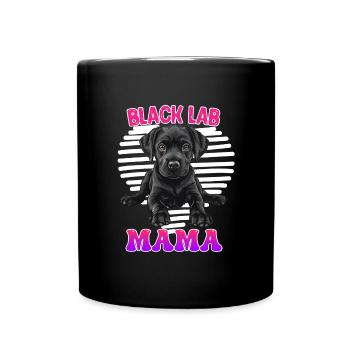 Schwarzer Labrador BLACK LABRADOR MOM Larador - Tasse einfarbig - Schwarz - Vorne